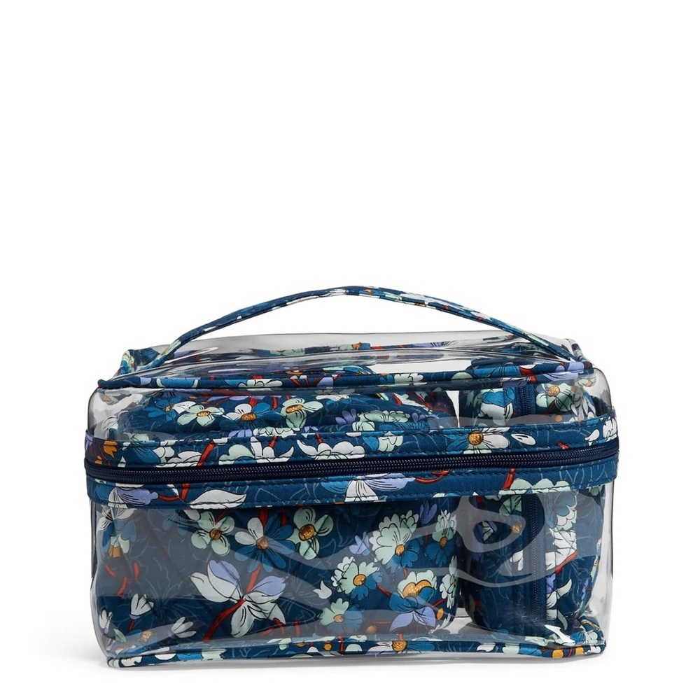 3 piece Vera Bradley Cosmetic Set Floral Bursts - Picture 3 of 4